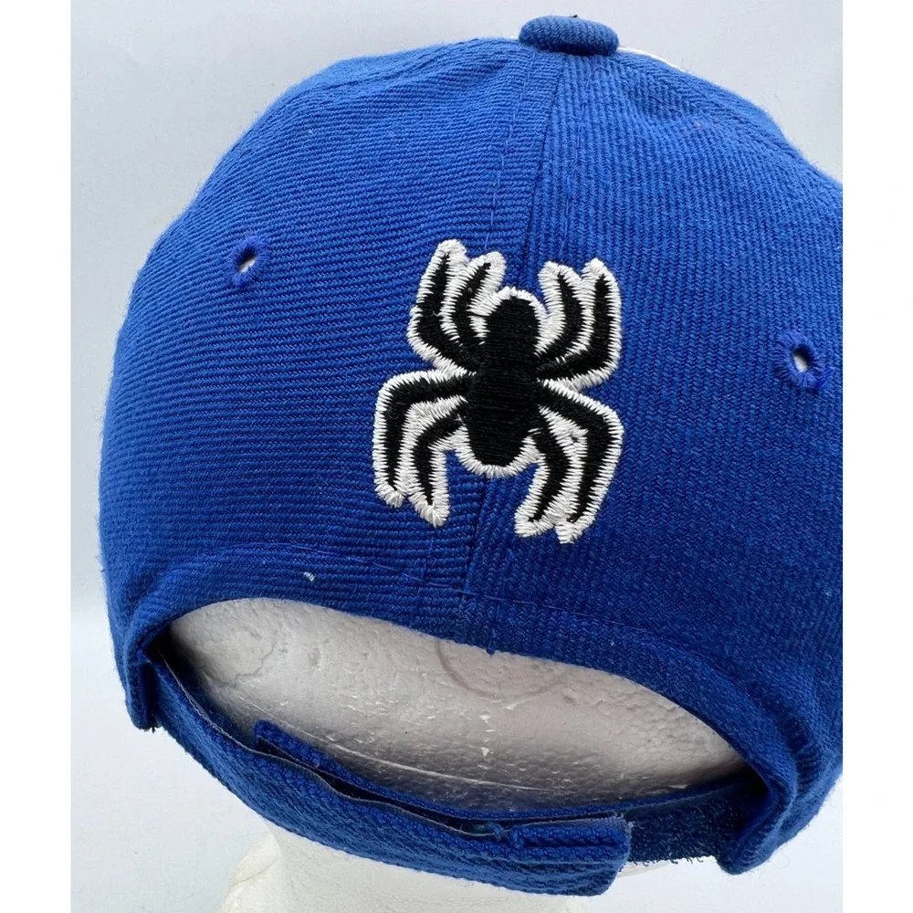 Lot of 2 Spider-Man Kids Adjustable Baseball Caps Blue Black Red Superhero Hats